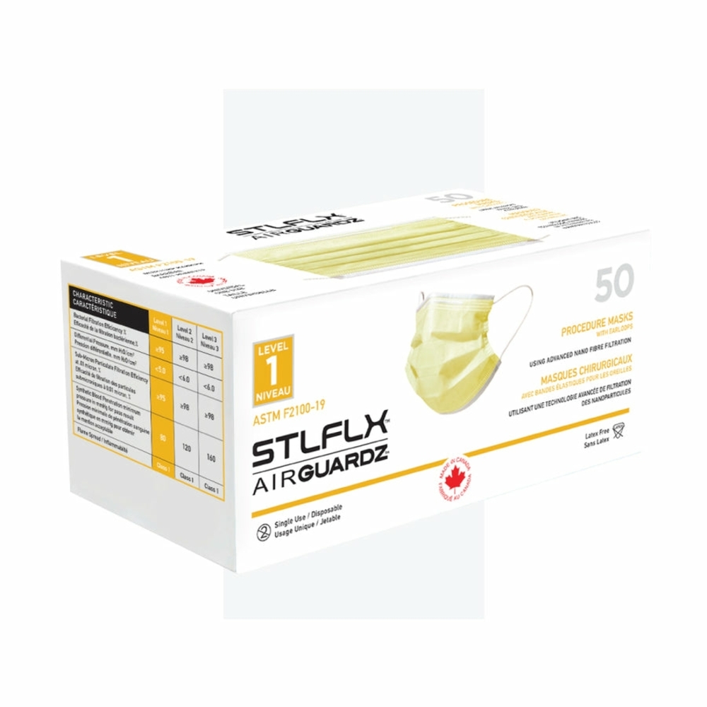 STLFLX AirGuardz Yellow Face Masks Box 50